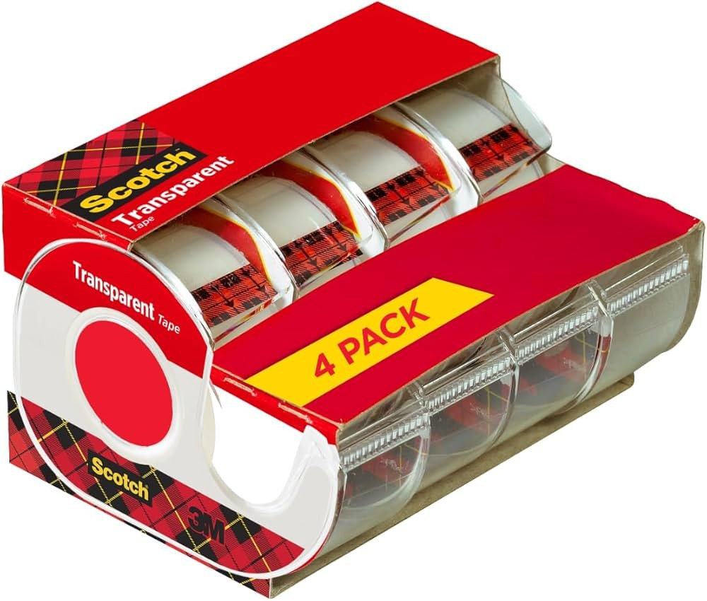 Scotch Transparent Tape, Versatile, Clear Tape Engineered for Office and Home Use, 3/4 x 850 Inch... | Amazon (US)