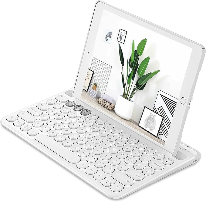 Superbcco [2021 Upgraded Rechargeable Bluetooth Keyboard,Multi-Device Universal Wireless Keyboard... | Amazon (US)