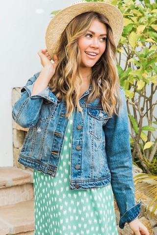 Lead Me To New Adventures Denim Jacket | The Pink Lily Boutique