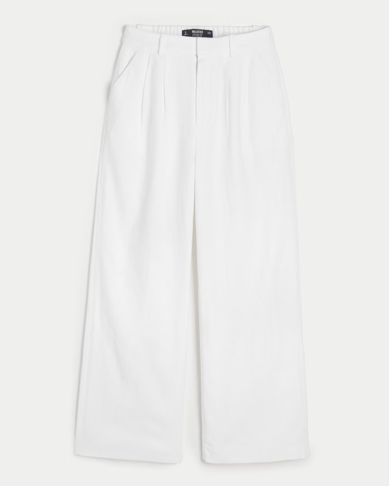 Hollister Livvy Ultra High-Rise Linen Blend Wide-Leg Pants | Hollister (US)