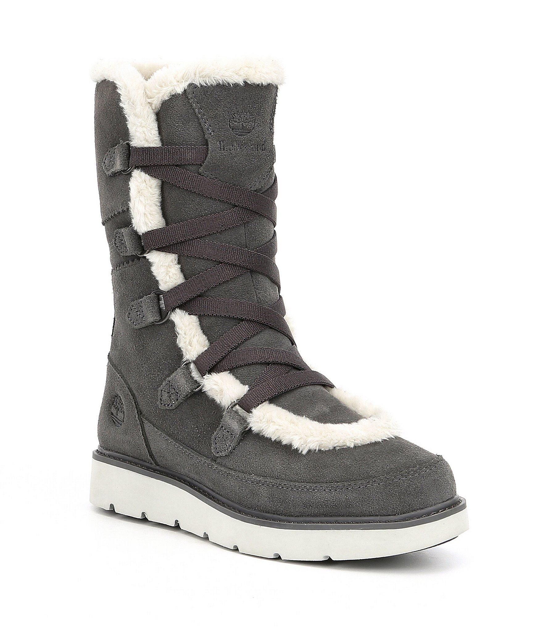 Timberland Women's Kenniston Muk Faux Fur Waterproof Cold Weather Suede Tall Boots | Dillards Inc.