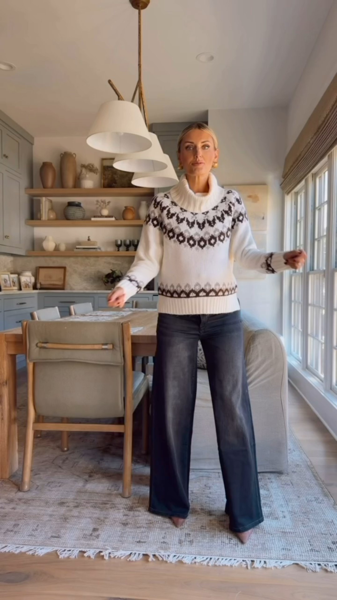 This fair isle sweater is perfect for the holidays! It’s currently on sale too! I styled it here with black wide leg jeans! Wearing S/25!

Loverly Grey, Loft, winter outfit, fair aisle sweater, Christmas sweater, holiday sweater

#LTKHoliday #LTKSeasonal