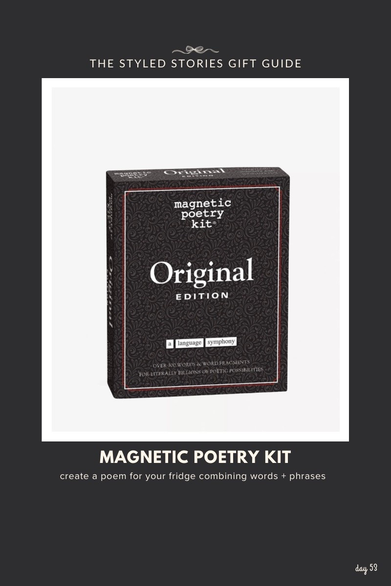 Playful gift that includes over 300 words and word fragments that let your creativity + imagination take over. Can be used on fridge or any magnetic surface, for kids, teens, college age and adults.

#LTKGiftGuide #LTKHome #LTKFindsUnder50