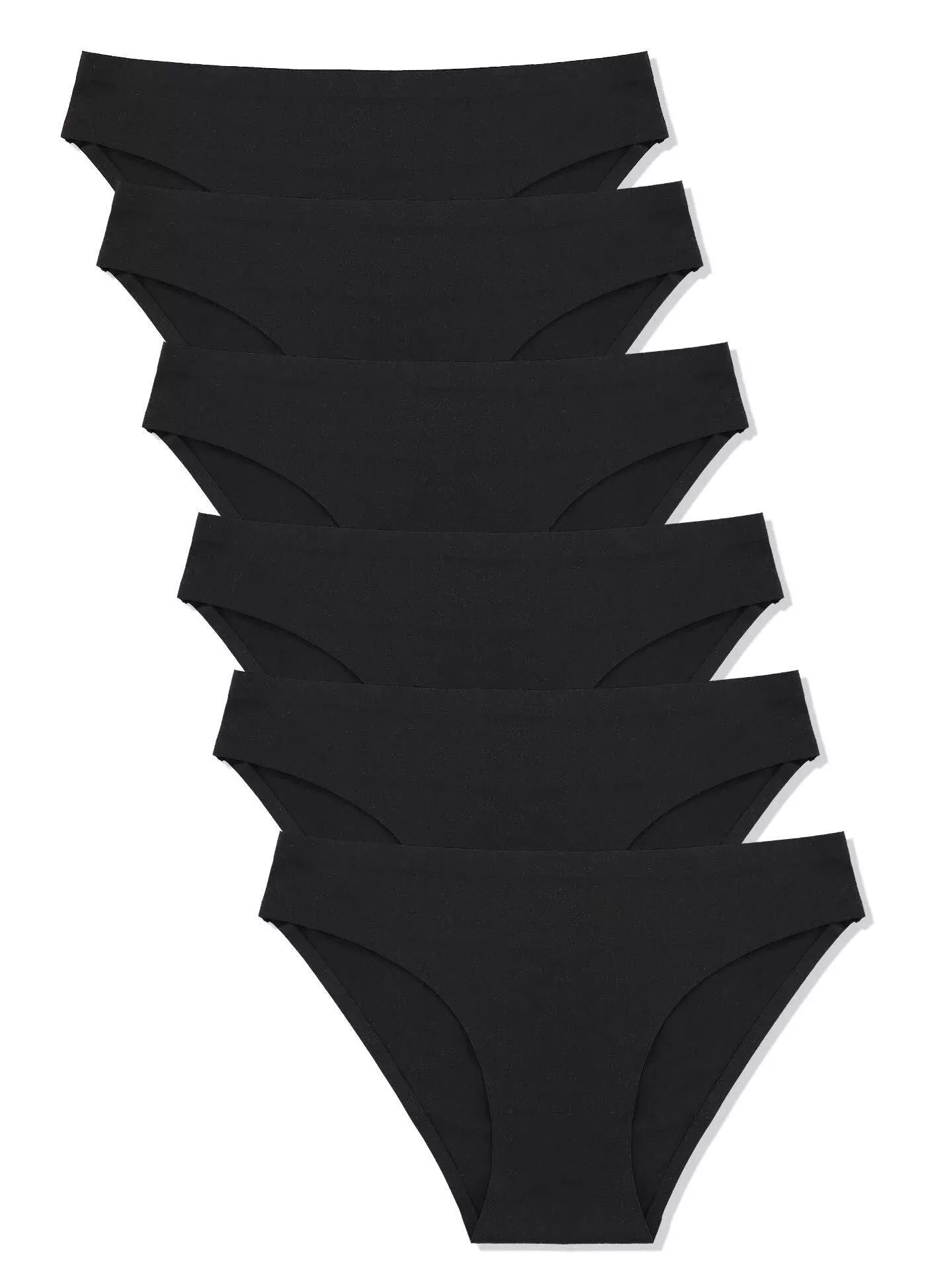  FINETOO 6 Pack Women's Underwear Seamless Bikini