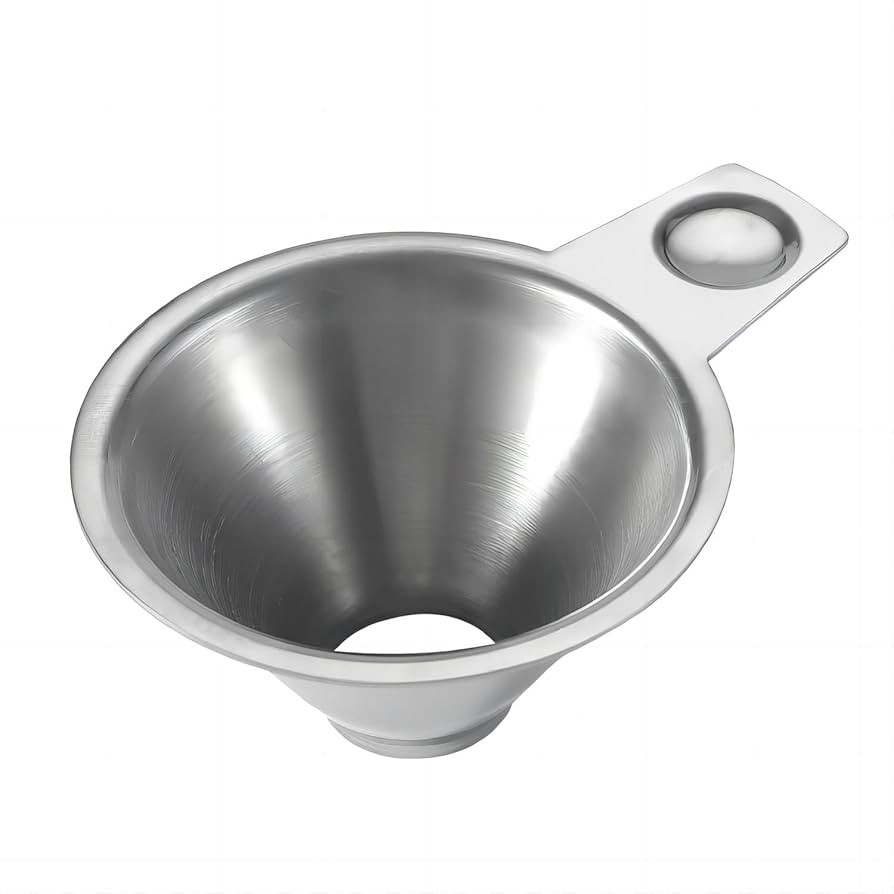 Stainless Steel Spice Funnel with Handle for Kitchen Use Filling Spice Jars, FIFO Squeeze Bottles... | Amazon (US)