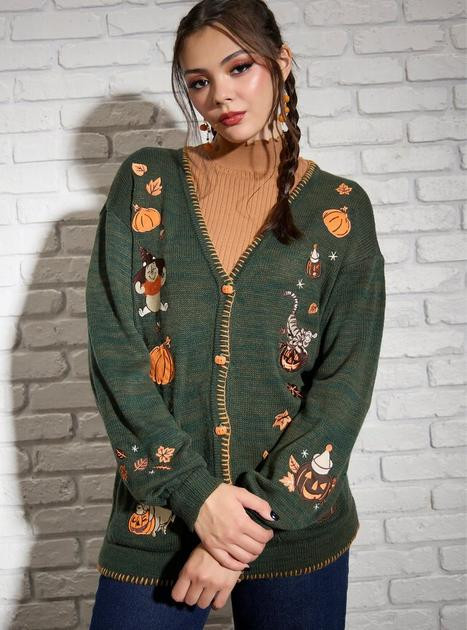 Her Universe Disney Winnie The Pooh Halloween Girls Cardigan | Hot Topic