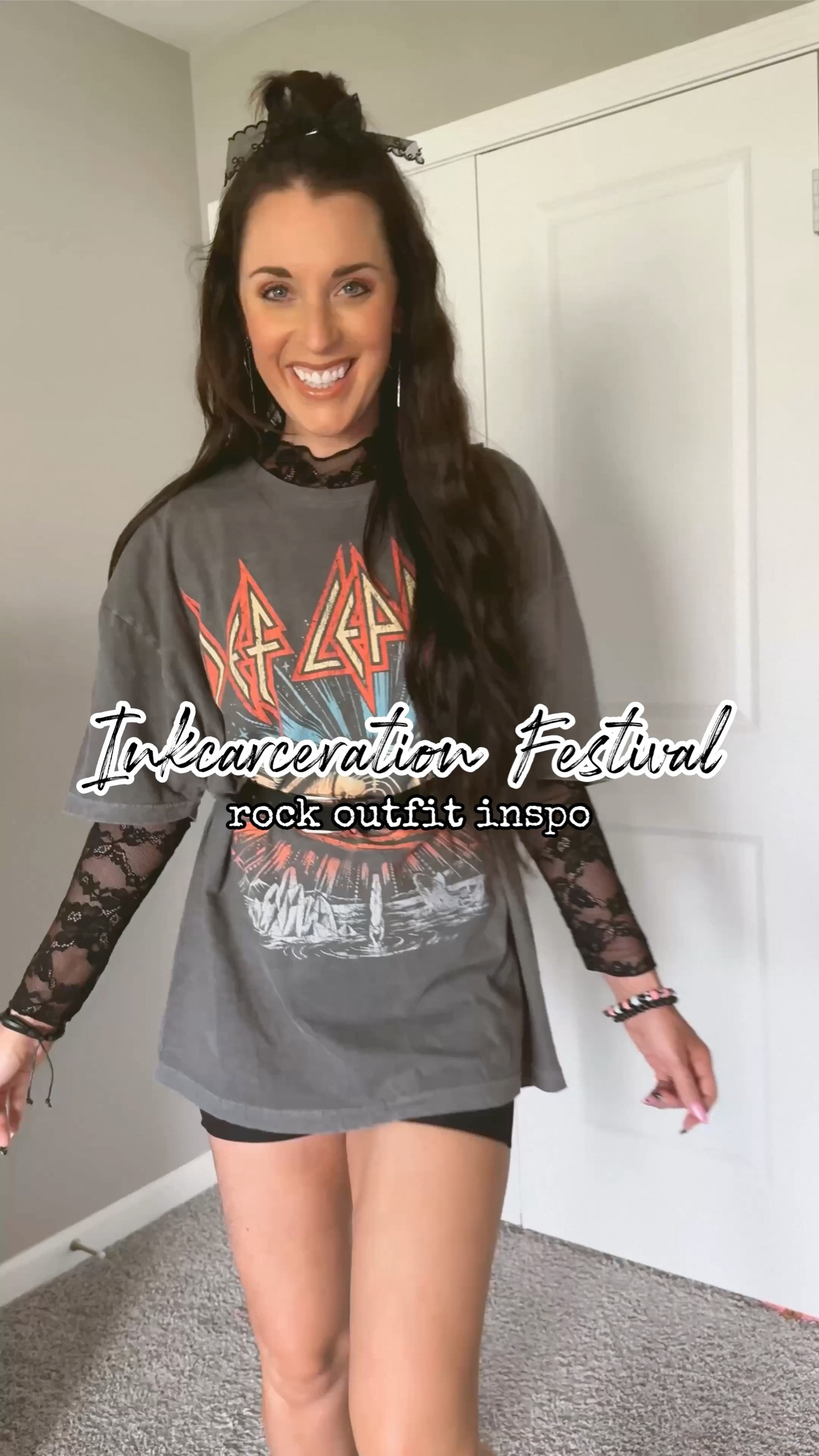 Follow along for my rock concert + festival inspired outfits! Graphic - size Small #alternative #concertoutfits #inkcarcerationfestival #concertinspo #festivaloutfits #festivalinspo  

 #LTKFestival #LTKootd #LTKSeasonal