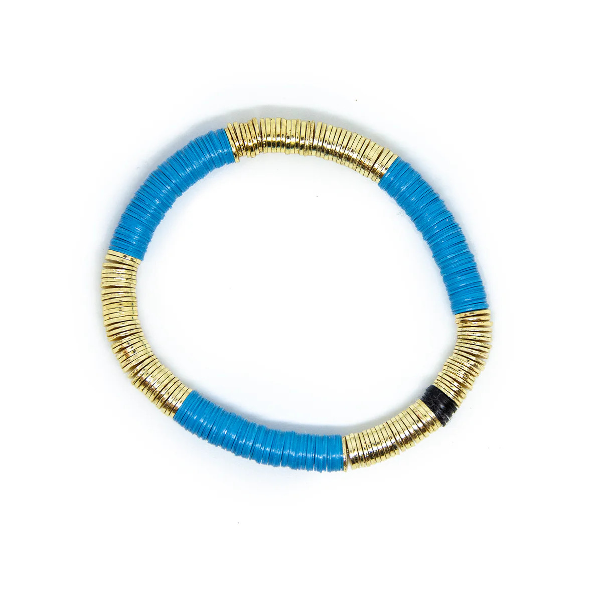 Sapphire Blue Vinyl Bracelet 6mm | Allie + Bess