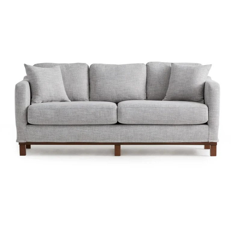 Gap Home Upholstered Wood Base Sofa, Gray - Walmart.com | Walmart (US)