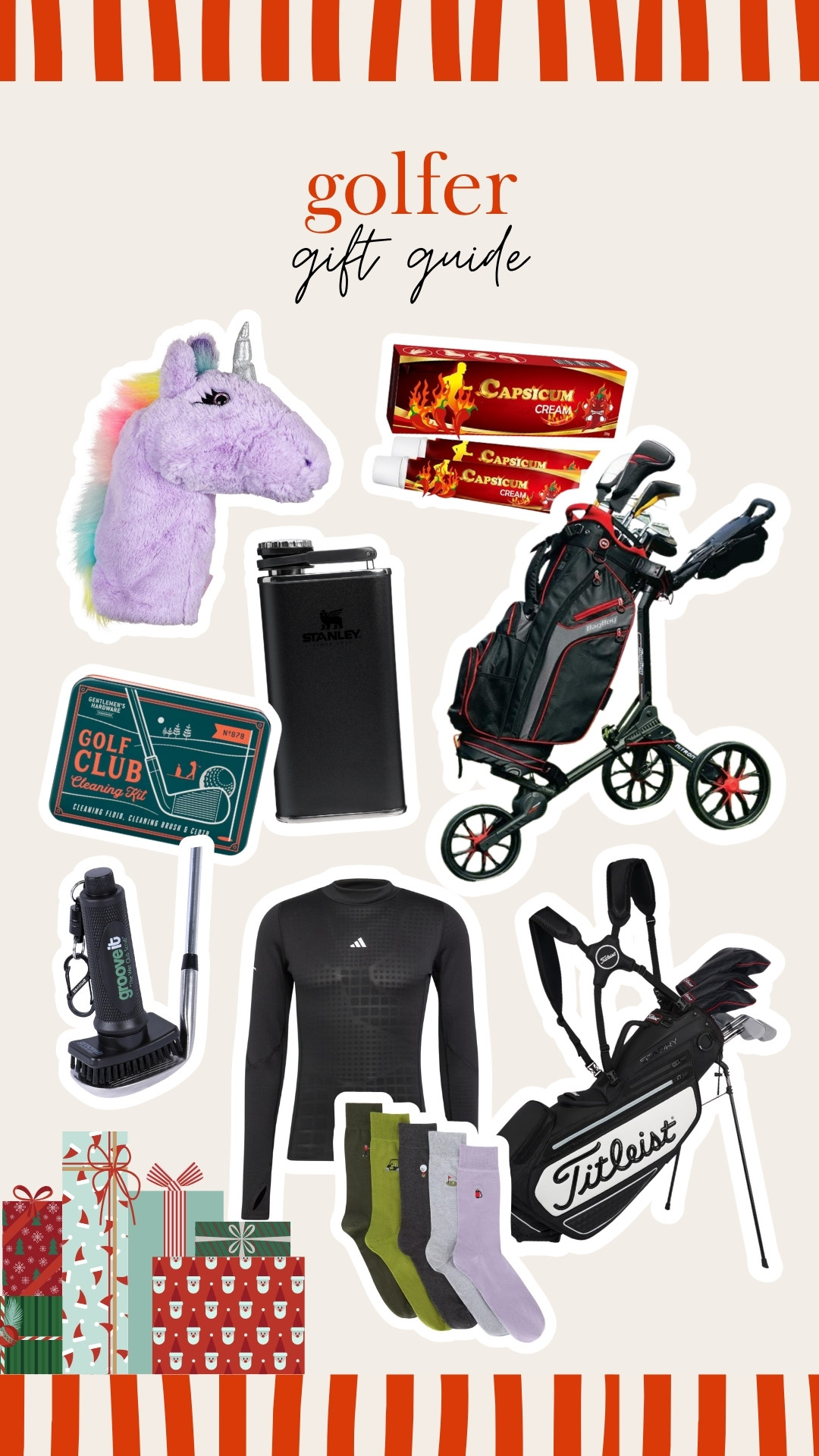 The Pea Family Gift Guides - for the golf lover and dad who needs a unicorn head for his golf clubs 

 #LTKgiftguide #LTKfitness