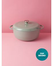 7.5qt Enameled Cast Iron Casserole Pot With Stainless Steel Knob | HomeGoods