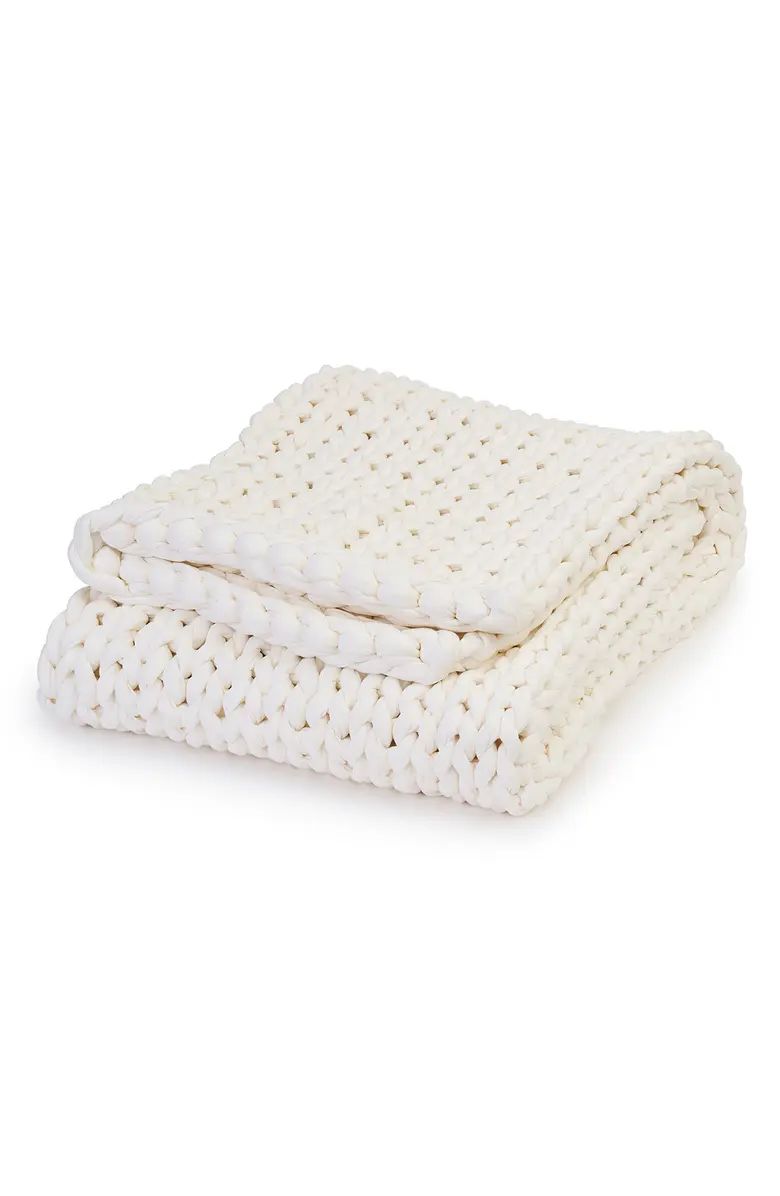 Organic Cotton Weighted Knit Blanket | Nordstrom