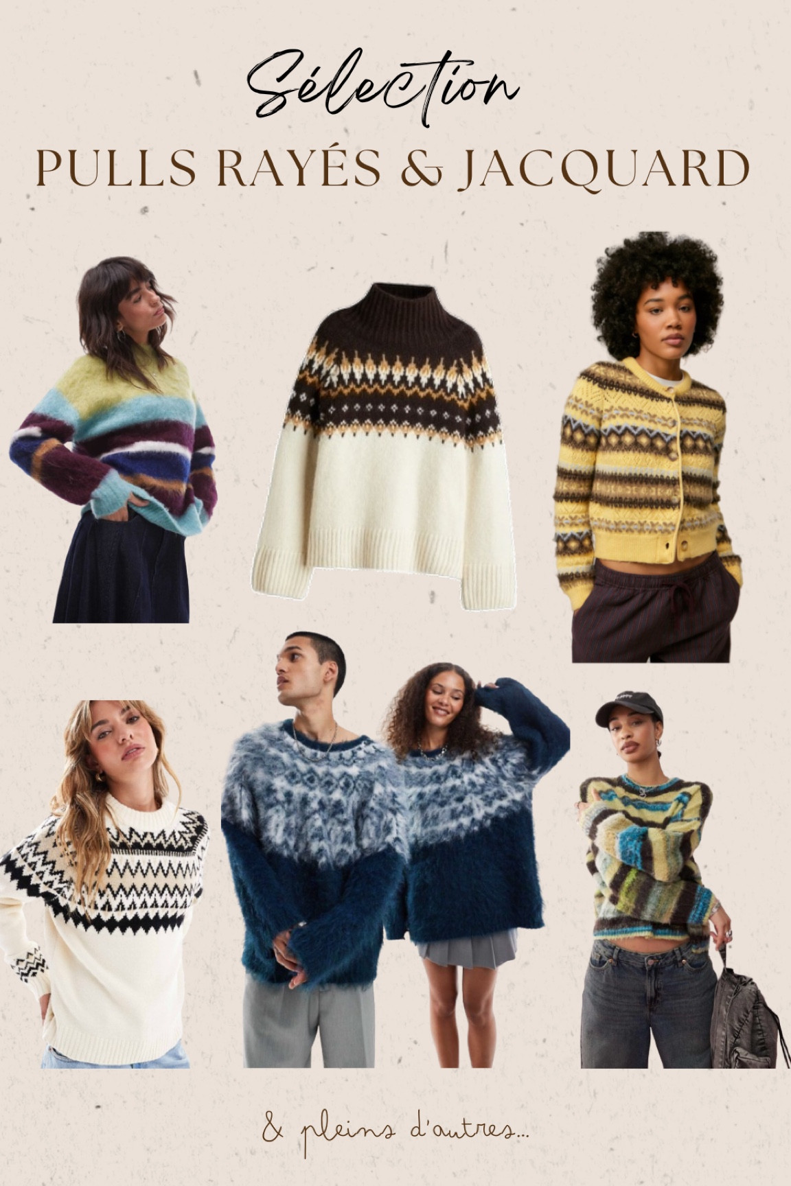 Sélection de pulls rayés années 70/80 et pulls jacquard // Hiver 2025

#LTKfrance #LTKwinter #LTKstyletip