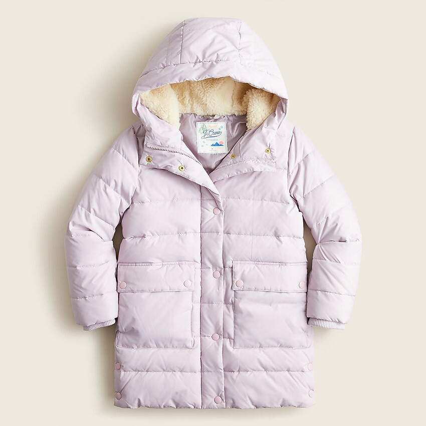 Girls' chateau puffer jacket with eco-friendly PrimaLoft® | J. Crew US