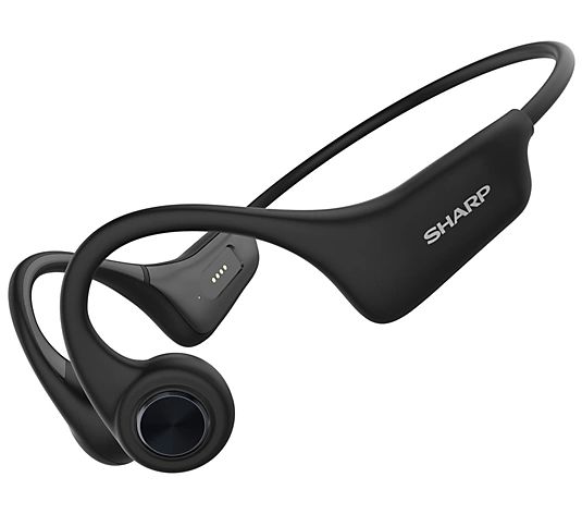 Sharp Wireless Bone Conduction Bluetooth Headphones - QVC.com | QVC