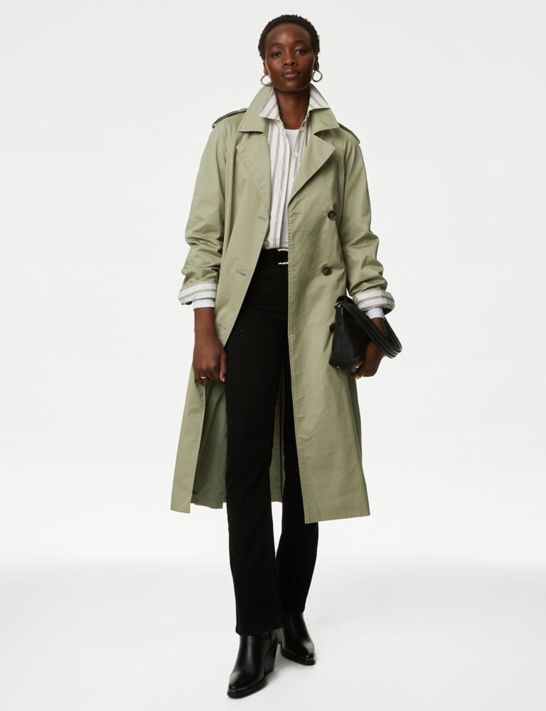 Cotton Rich Longline Trench Coat | Marks & Spencer (UK)