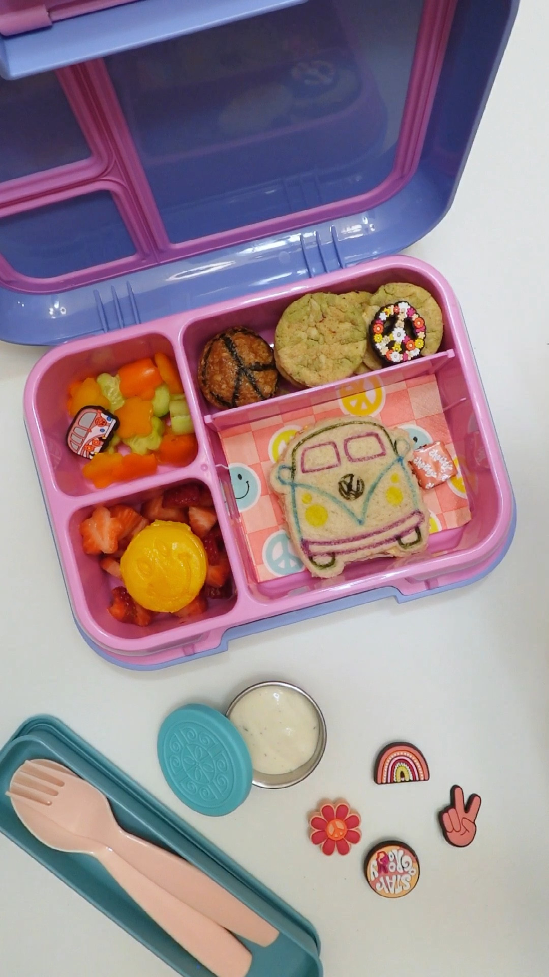 Groovy theme lunch in a bentgo modern 

#LTKkids #LTKfamily