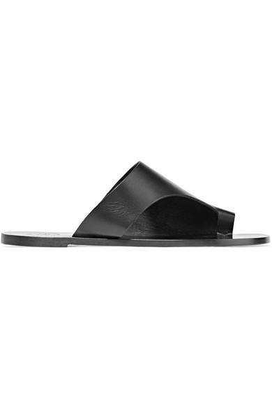 ATP Atelier - Rosa Cutout Leather Sandals - Black | NET-A-PORTER (US)