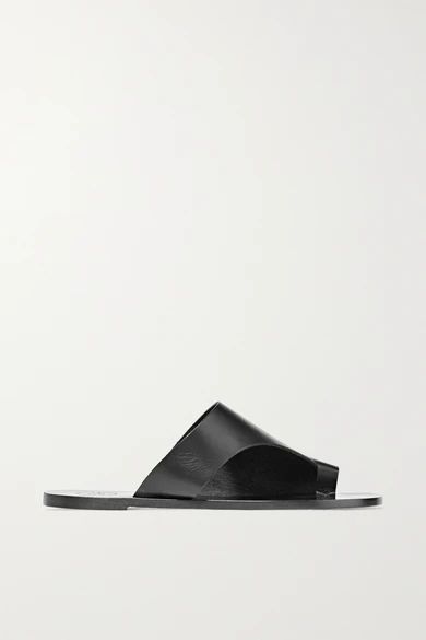 ATP Atelier - Rosa Cutout Leather Sandals - Black | NET-A-PORTER (US)
