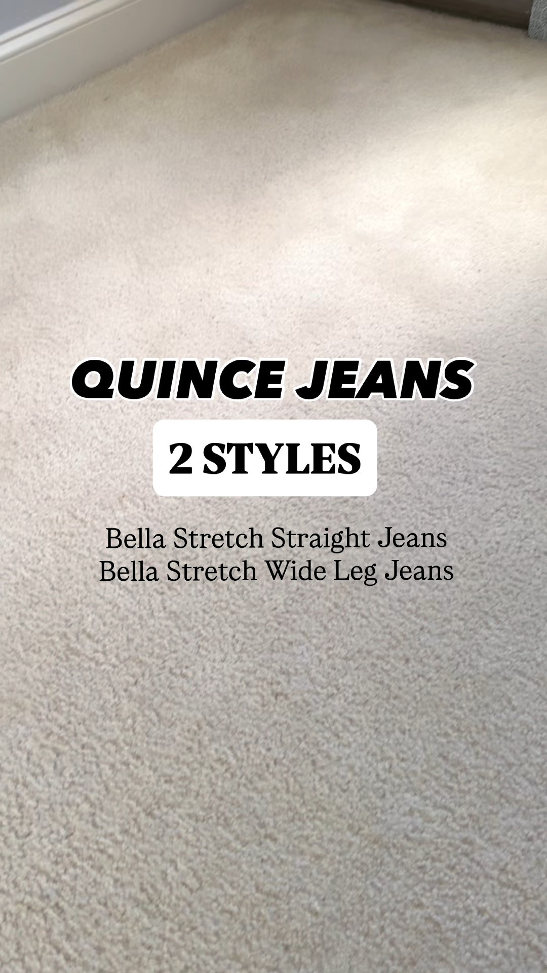 @onequince jeans in 2 styles
🌟Bella Stretch Relaxed Jeans
🌟Bella Stretch Wide Leg Jeans
Fits TTS size 27, inseam 28