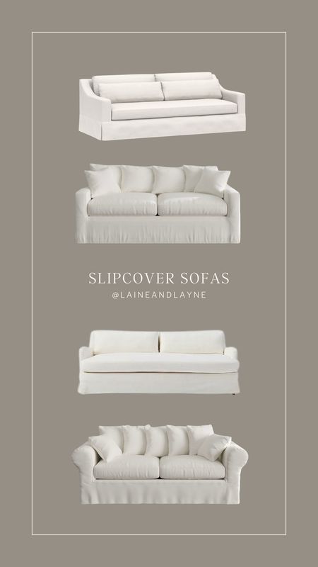 Favorite slipcover sofas- ours is the first one! 

#LTKhome