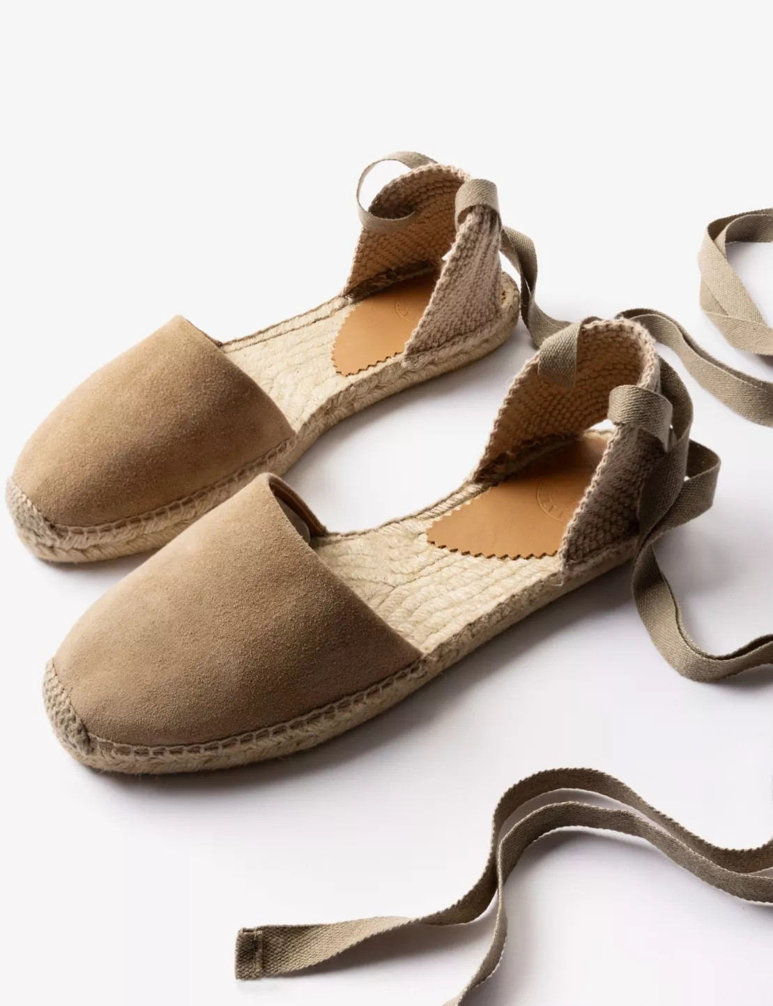 Low Valenciana Suede Espadrille - Sand | Penelope Chilvers