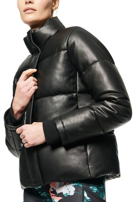 Faux Leather Puffer Jacket | Nordstrom Rack