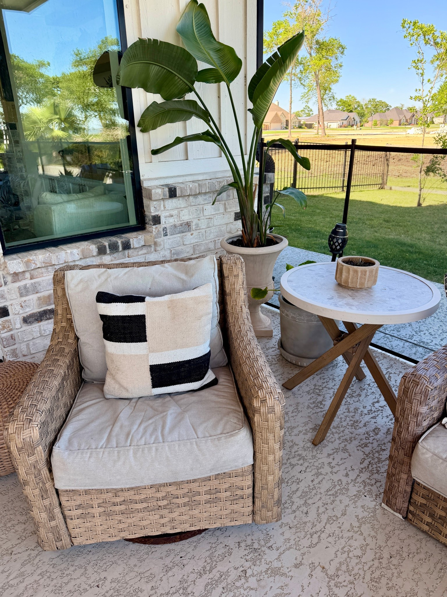 We love our Walmart patio furniture! We have the 4 piece set but you can buy the chairs separately too! The end tables are also separate and I own 3 of them. 
Walmart home, patio furniture, outdoor set

#LTKHome #LTKdayinmylife
