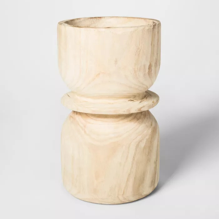 Carved Planter Wood - Natural - Threshold™ | Target