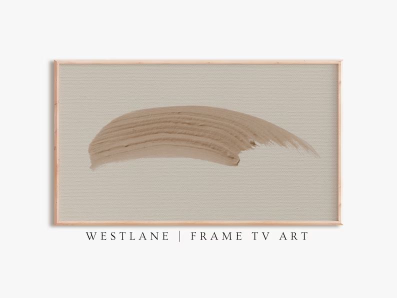 Samsung Frame TV Art | Neutral Modern Farmhouse Abstract Art | Downloadable DIGITAL TV247 | Etsy (US)
