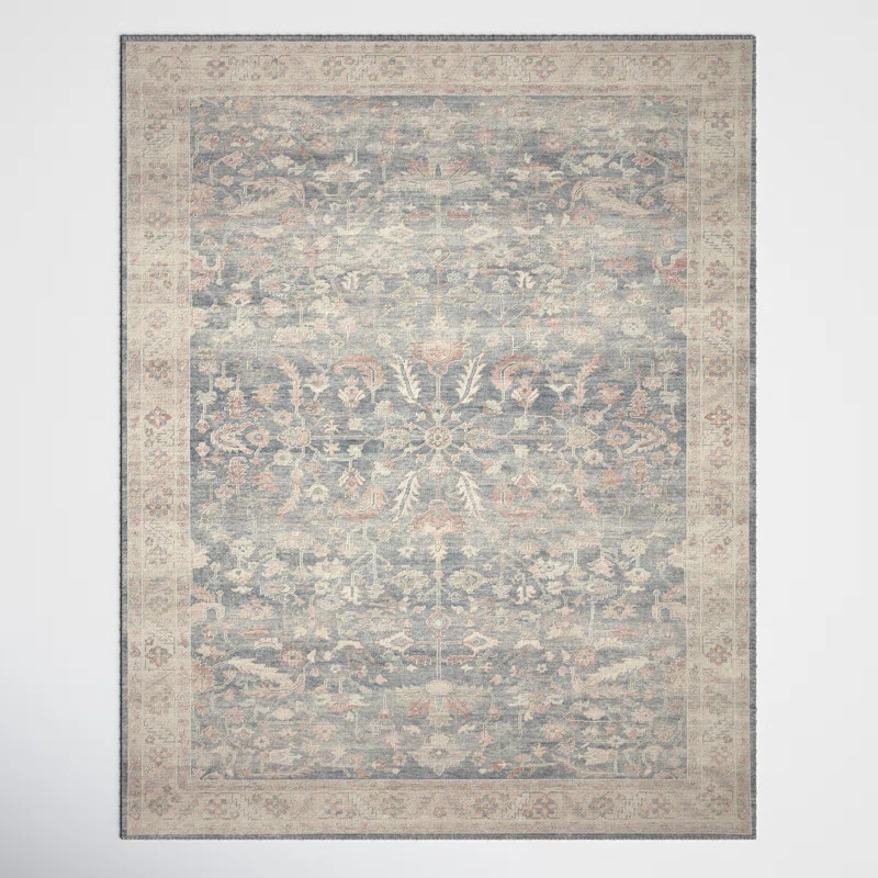 Vega Performance Denim/Beige Rug | Wayfair North America