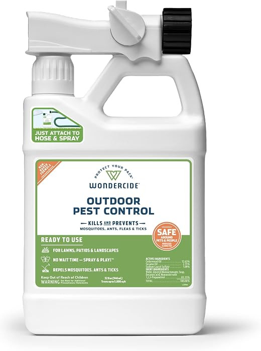 Wondercide - Outdoor Pest Control Spray with Natural Essential Oils - Mosquito, Ant, Flea, Tick, ... | Amazon (US)