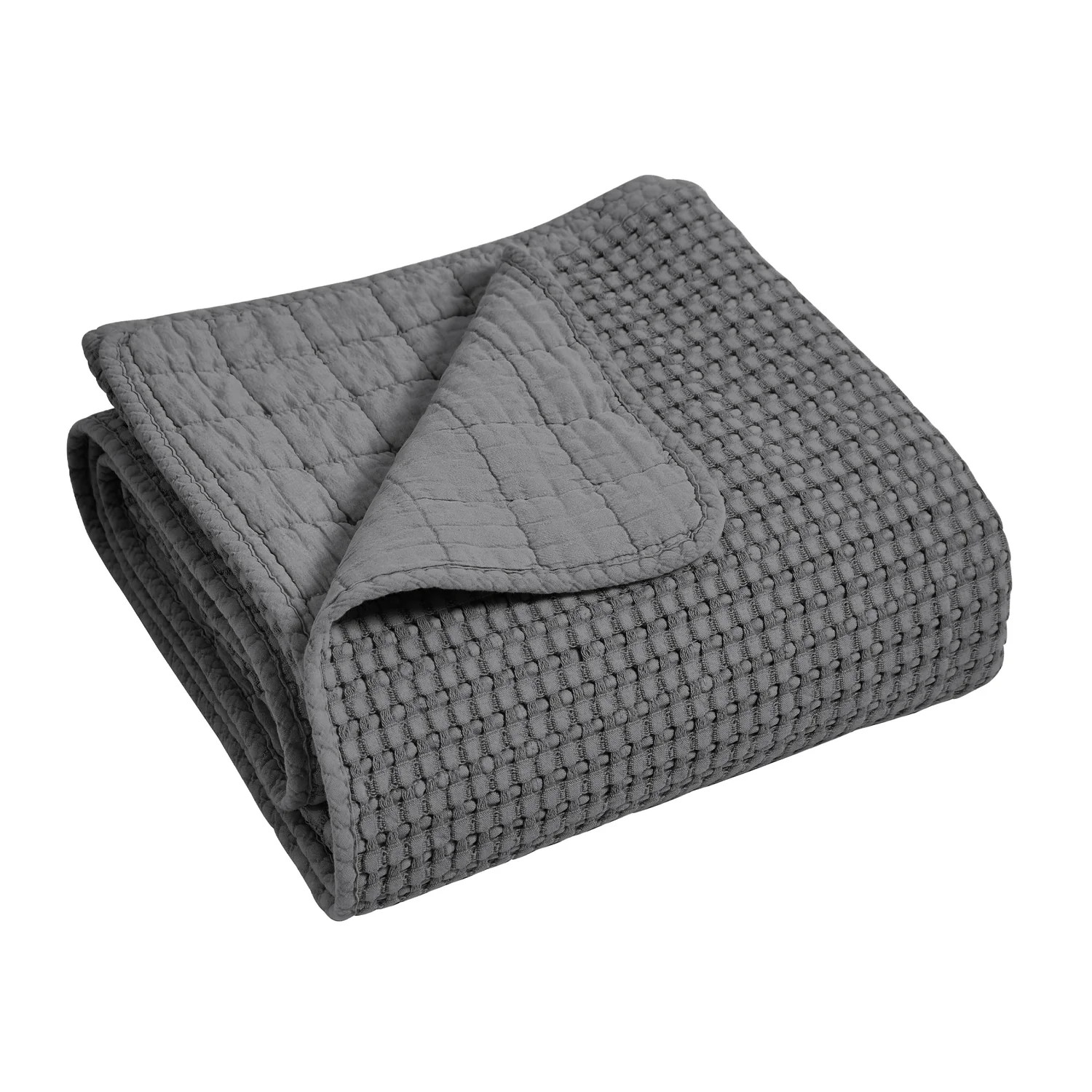 Mills Waffle Quilted Throw | Levtex Home