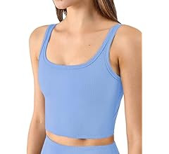 KIKIWING Women's Seamless Sports Bra Workout Crop Top Tank Tops for Women Long Lined Sports Bra R... | Amazon (US)
