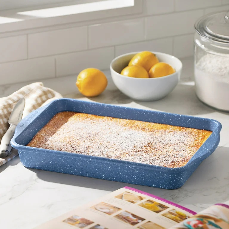 The Pioneer Woman 9" x 13" Aluminized Steel Nonstick Cake Pan, Blue Speckle | Walmart (US)