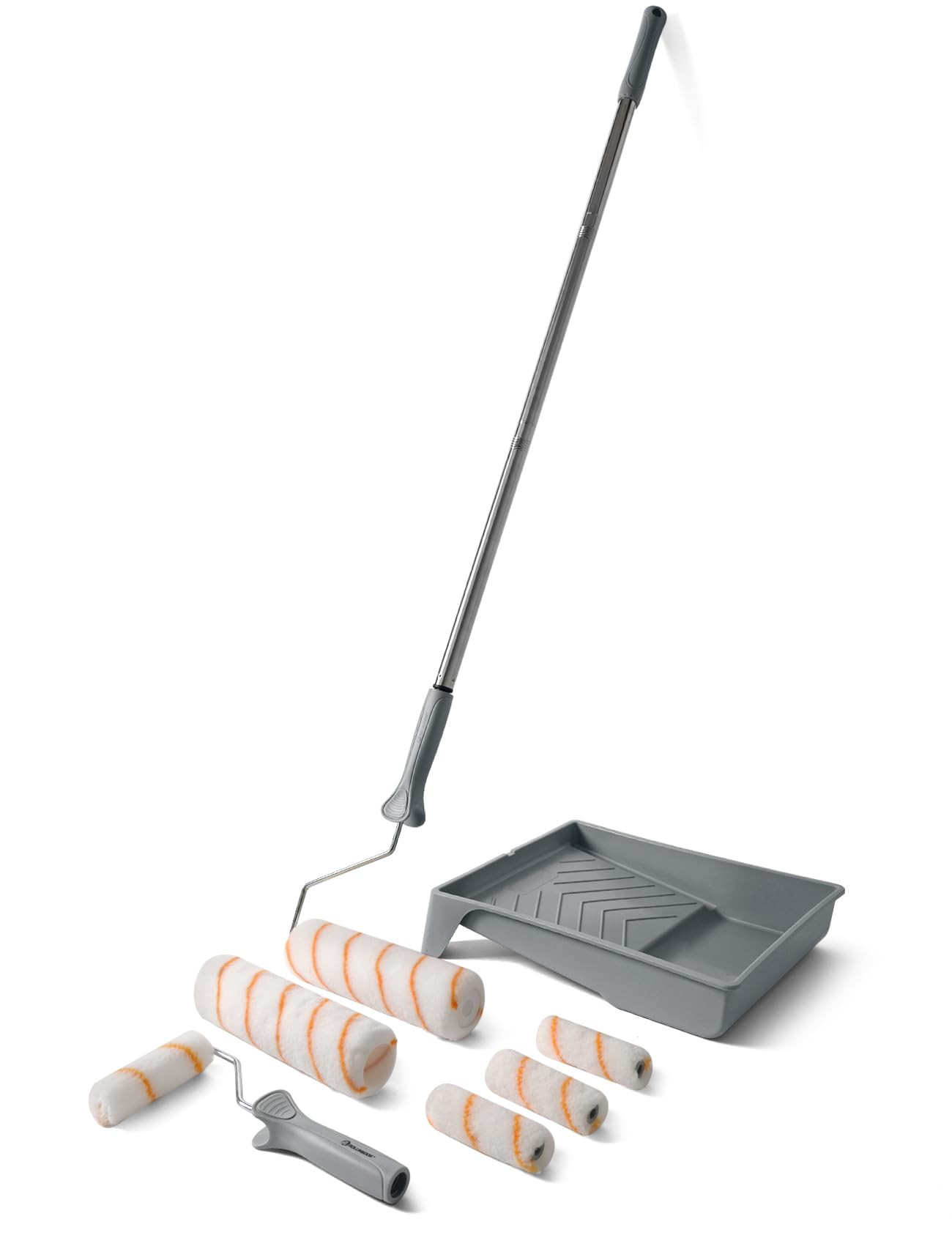 ROLLINGDOG Paint Roller Kit with Extension Pole - 9 Inch Paint Roller with Tray, 4Inch Mini Rolle... | Amazon (US)