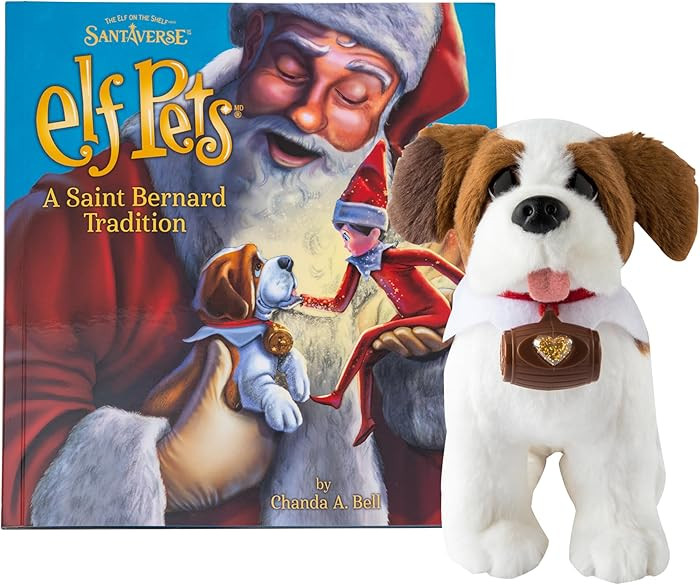 Elf Pets: A Saint Bernard Tradition- Includes Beautifully Illustrated Hardbound Storybook, Huggab... | Amazon (US)