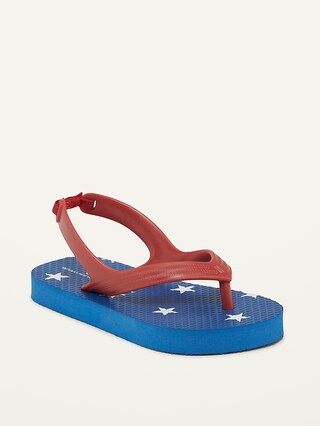 Americana Sugarcane-Blend Flip-Flop Sandals for Toddler &#x26; Baby (Partially Plant-Based) | Old Navy (US)