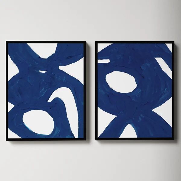 Blue Harmony Set Of 2 by Andrea Stokes | Wayfair North America