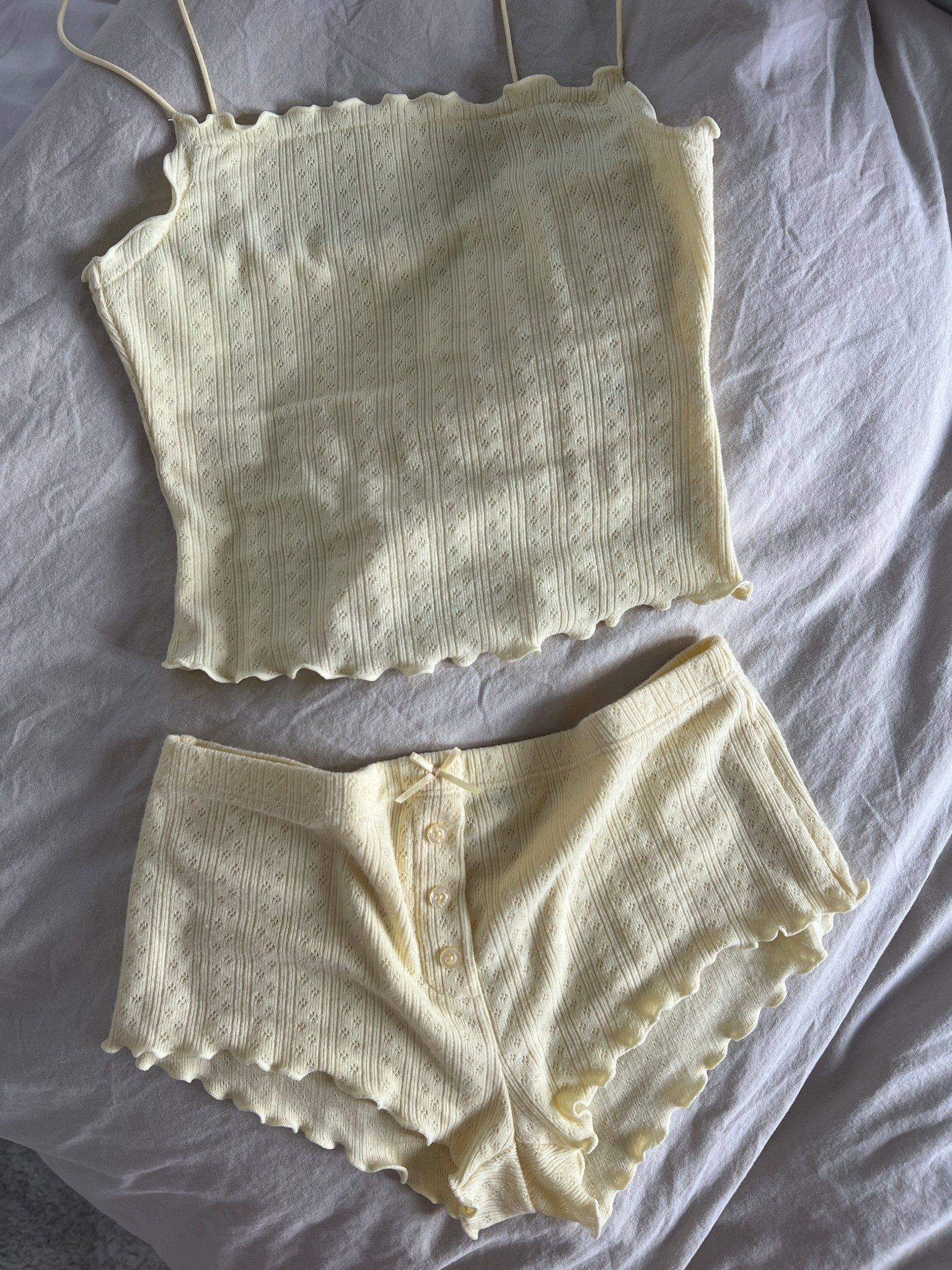 Butter yellow pjs 