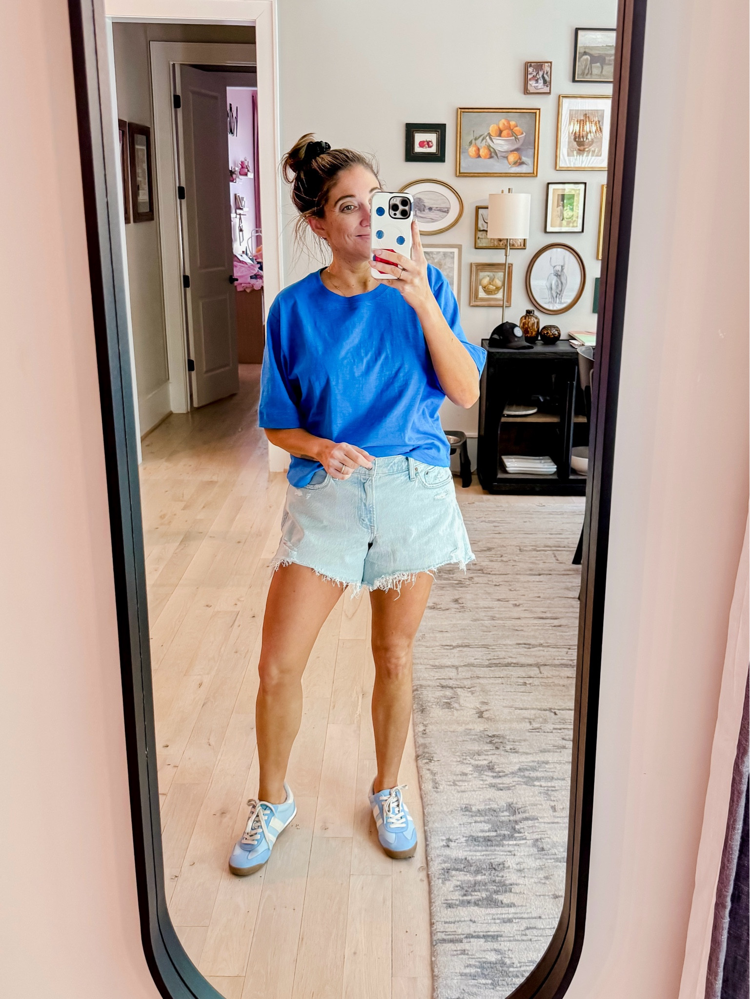 Finally a day that actually felt like a spring weather baseball day! I can’t get enough of these shorts and yall have loved them too!
Top M (tts) / Shorts 30 (tts) / Sneakers tts

#LTKootd #LTKMidsize #LTKSeasonal