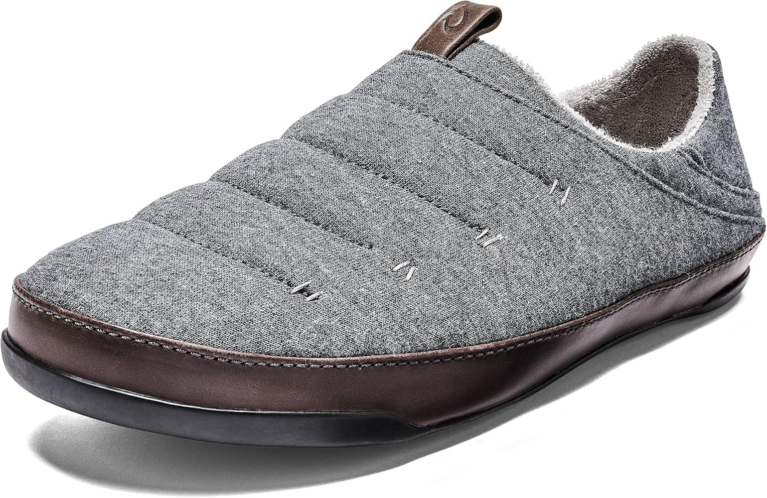 OluKai Mahana Men’s Soft Cotton Slippers, Cotton Blended Jersey & Full-Grain Leather Pull Loop,... | Amazon (US)
