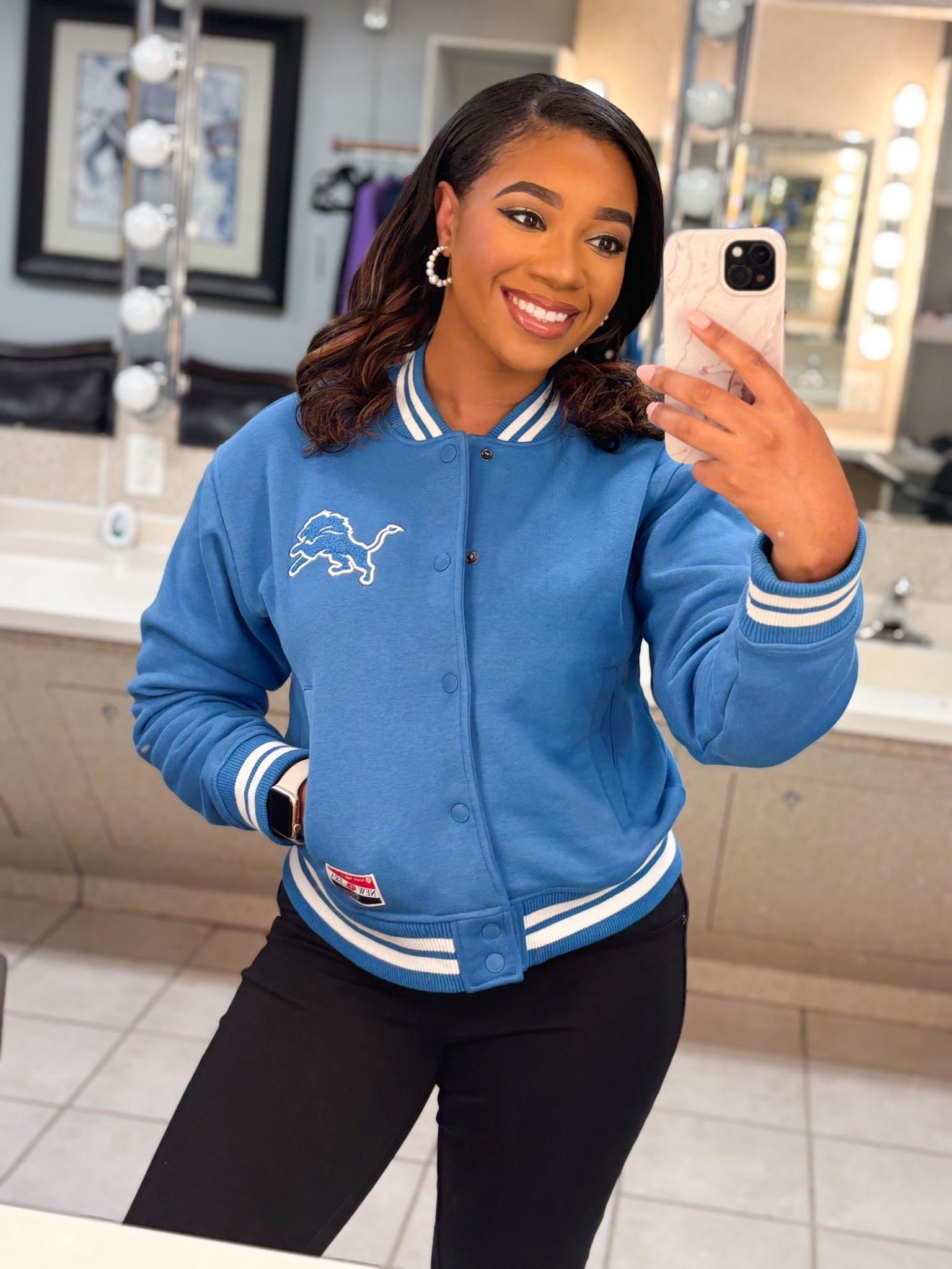 Loving this Detroit Lions jacket 💙

#LTKStyleTip #LTKPetite #LTKFindsUnder100