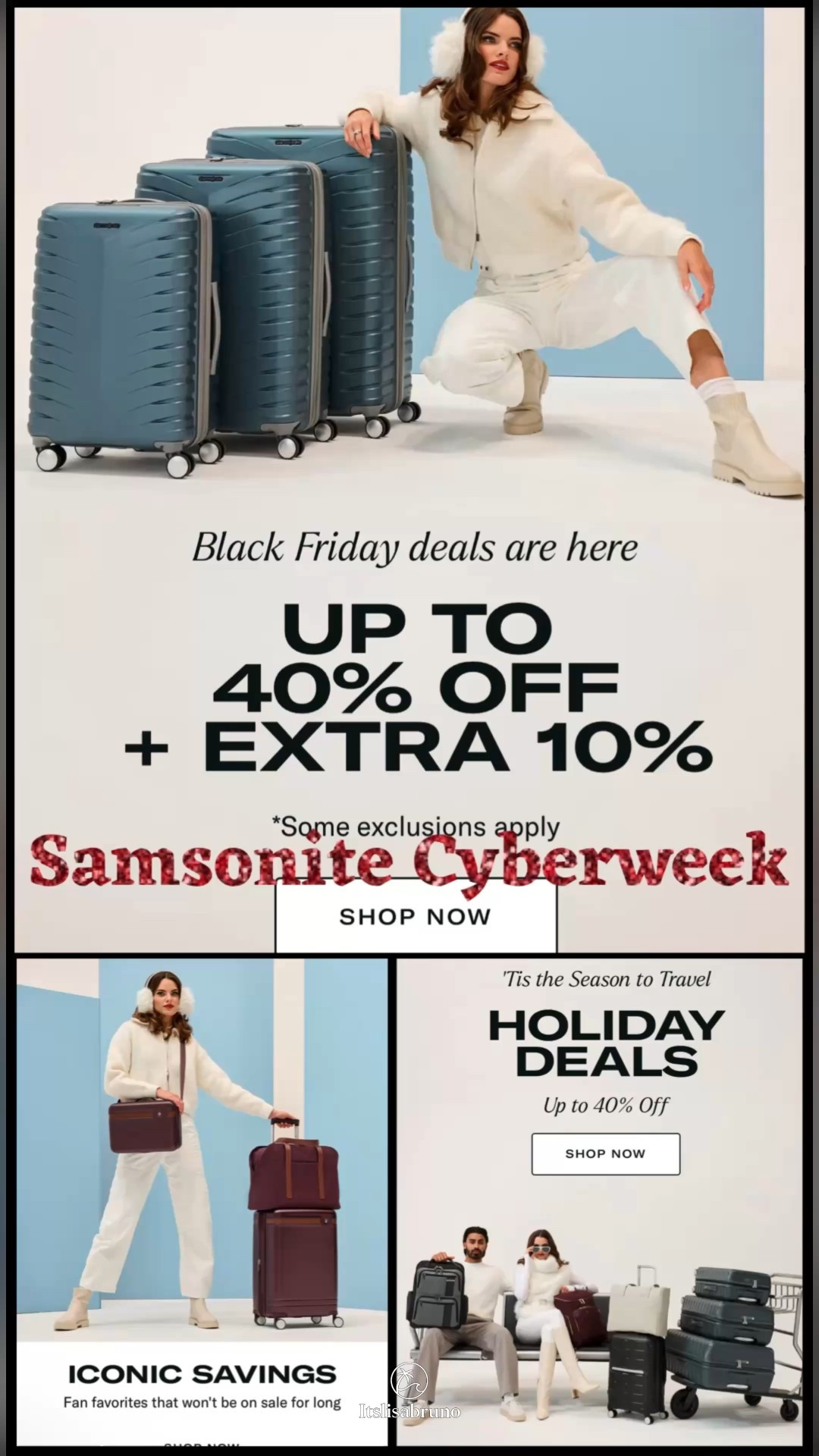 Samsonite Cyberweek is live and the deals are so good — up to 40% off best-selling luggage, carry-ons, and travel sets 🧳

I pulled the top Samsonite picks for holiday travel, weekend trips, and 2025 vacations. These styles are lightweight, durable, and some of the highest-rated suitcases on the market. If you’ve been waiting to upgrade your luggage or gift a travel set, this is the best time to grab it!

Shop the Samsonite carry-ons, checked bags, 2-piece sets, and travel accessories on sale ✈️

#Ad #Samsonite #CyberWeek #SamsoniteSale #HolidayTravel #TravelDeals #LTKTravel #LTKSale #LuggageSale #CarryOnLuggage #BestLuggage #TravelEssentials


#LTKGiftGuide #LTKCyberWeek #LTKHoliday
