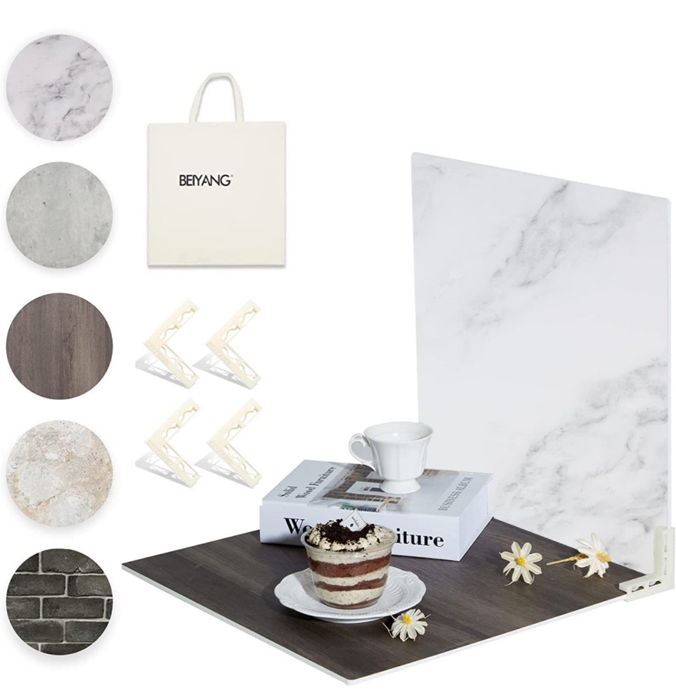 These backdrop boards totally transform your content without having to worry if you have an aesthetic home or not. Comes with 5, board clips, and a carrying bag! 🥰

#LTKFind #LTKhome #LTKbeauty