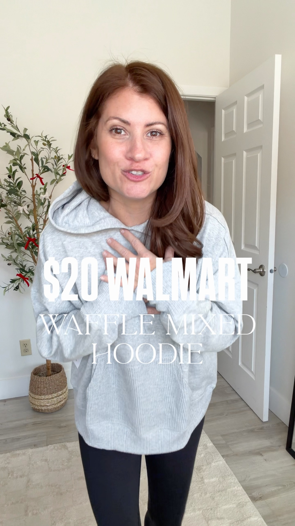 This $20 waffle mixed-media hoodie from Walmart is SUCH a gem… and I honestly can’t believe it’s still in stock! 🤯 Cozy, lighter-weight fleece lined, the cutest waffle details, and the perfect layering piece for winter. You’re gonna want this  and you’re gonna want to grab it for everyone on your list because they’ll love it just as much! 🎁 High sell-out risk, so don’t wait!
I sized up to a large for an oversized fit!



Make sure you’re following @styledinasnap_ for more affordable finds + everyday style inspo!

Who’s the first person you’re grabbing this hoodie for?! 👀✨

#Walmart #WalmartFashion #WalmartFinds #StyleForLess #AffordableFashion #WinterStyle #HoodieSeason #CasualOutfits #WardrobeEssentials #HolidayGifts

#LTKOver40 #LTKGiftGuide #LTKHoliday