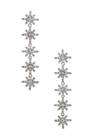 Elizabeth Cole Frankie Earrings in Silver from Revolve.com | Revolve Clothing (Global)