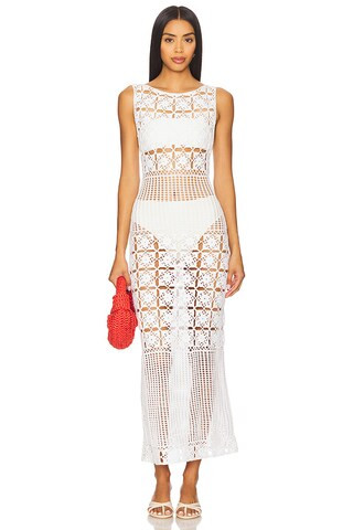 Tularosa Mikio Midi Dress in White from Revolve.com | Revolve Clothing (Global)