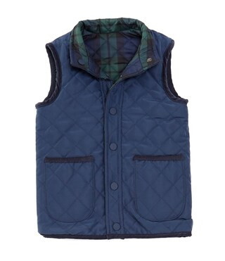 Edgehill Collection x Darby Fallon Clark Little Boys 2T-7 Ward Reversible Quilted Vest | Dillard'... | Dillard's