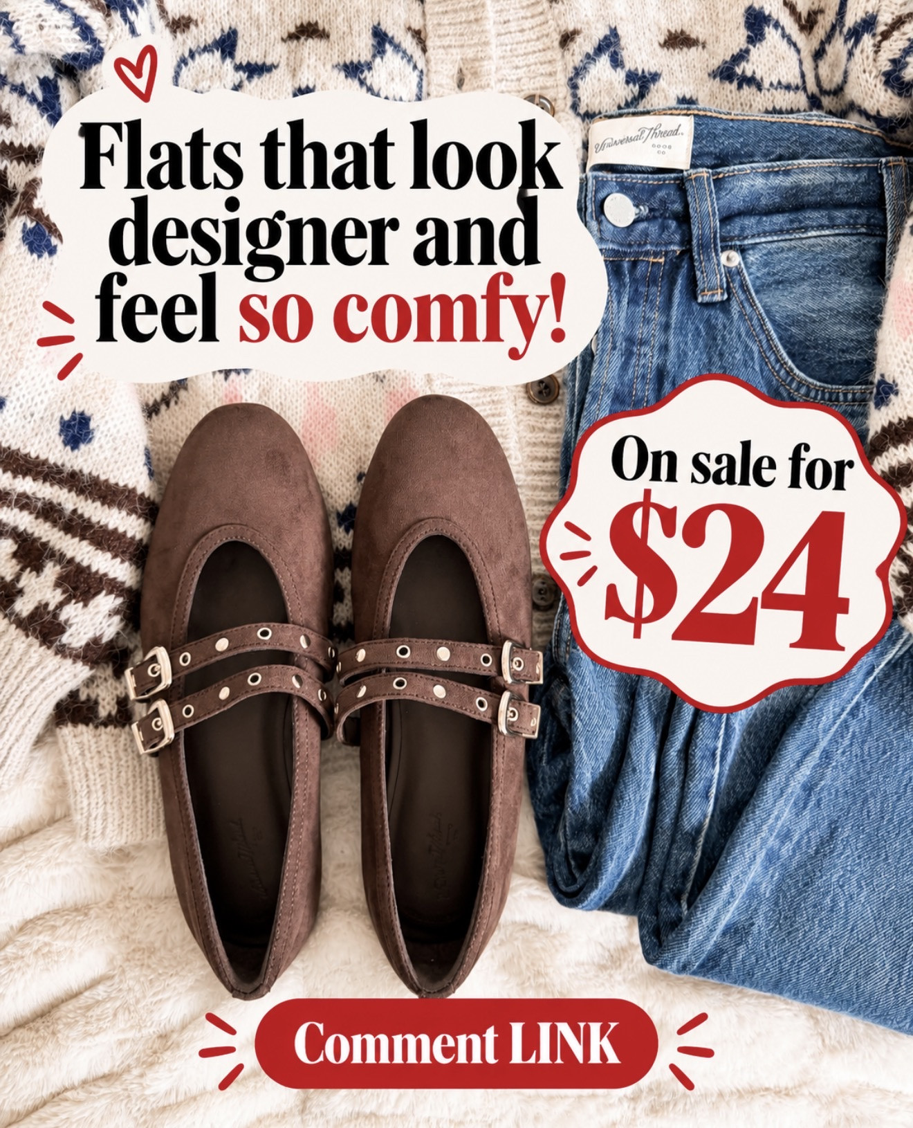 These flats look designer but are actually SO comfortable—and they’re on sale for just $24! 😍 The buckle details make them feel extra special with jeans and fall knits.

#LTKOver40 #LTKSaleAlert #LTKSeasonal